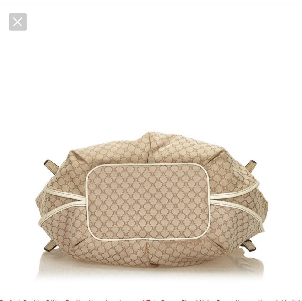 Celine macadam jacquard tote brown blend hobo bag - Picture 4 of 12